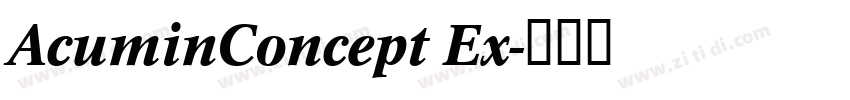 AcuminConcept Ex字体转换